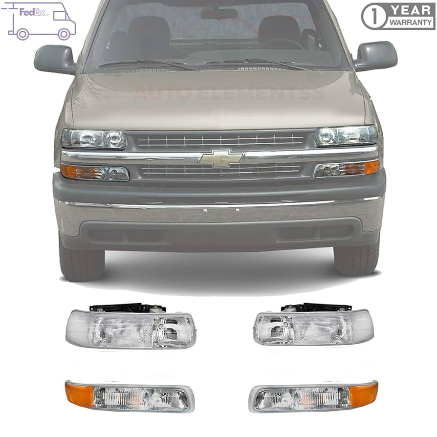 Amazon.com: New Front Head Lights with Signal Side Marker